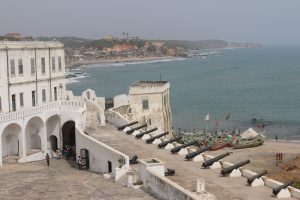 Cape Coast Castle museum and dungeon entrance, Ghana